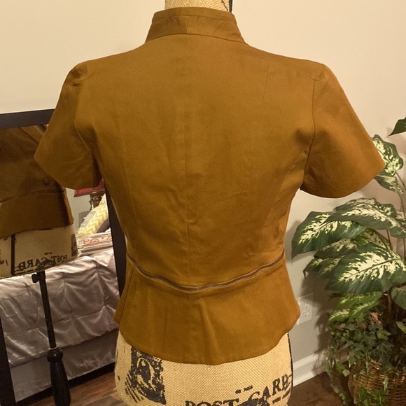 NWT Worthington Womens Short Utility Jacket, Sz. S, Monk Brown - Picture 3 of 13